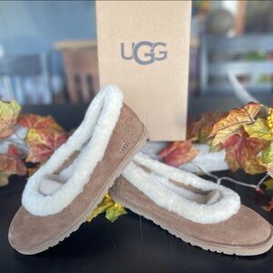 🌰 UGG ZORA BALLET FLAT SLIPPER CHESTNUT 🌰